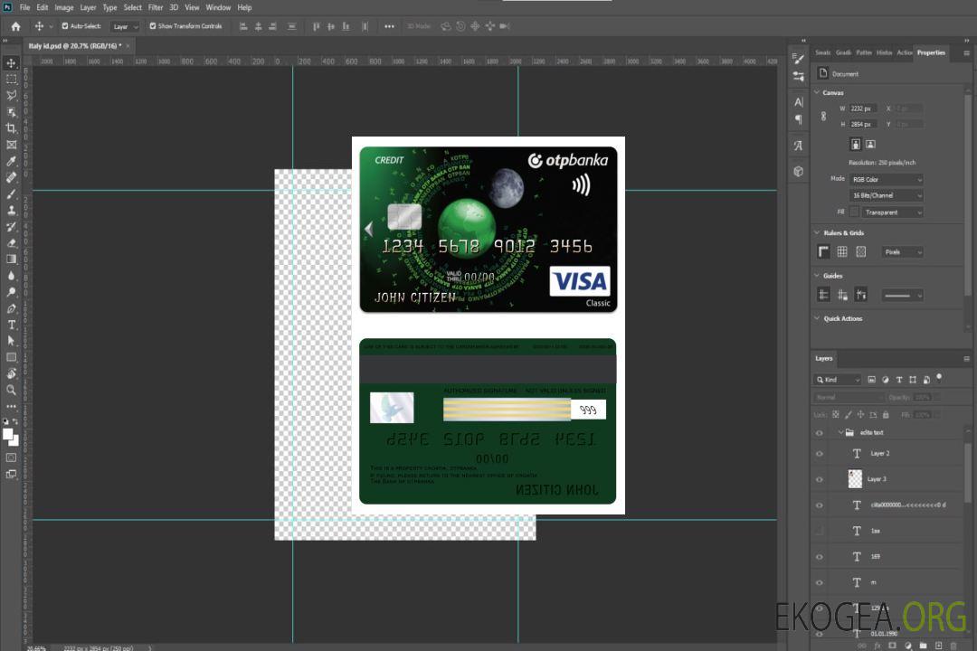 Croatie OTP banka visa carte de crédit classique template